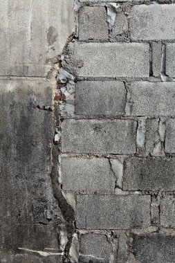 Eski tuğla duvar bir arka planda