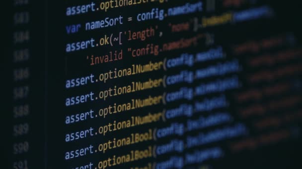 Прокрутка программирования Java Script Source Code — стоковое видео