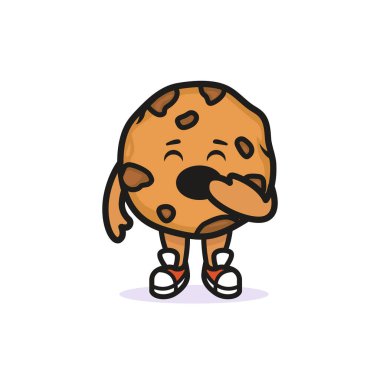 Şirin kurabiye web simgesi, basit vektör illüstrasyonu 