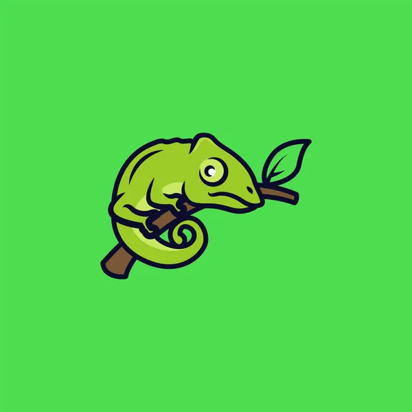 Ikon Web Chameleon Ilustrasi Vektor Sederhana - Stok Vektor