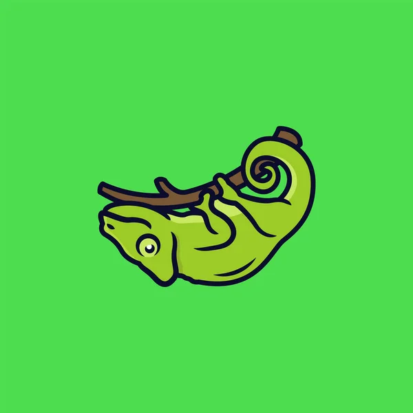 Chameleon Web Icon Απλή Διανυσματική Απεικόνιση — Διανυσματικό Αρχείο