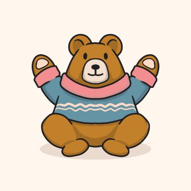 Ayı beyaz arkaplanda izole