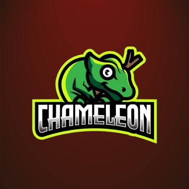 Bukalemun, renkli vektör çizimi