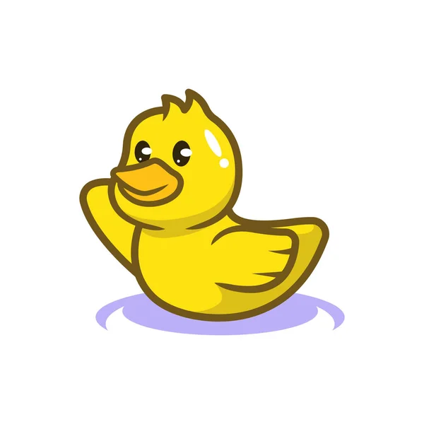 Lindo Patito Ilustración Vectorial — Archivo Imágenes Vectoriales