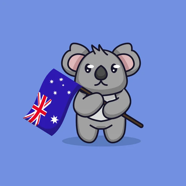 Australië Onafhankelijkheid Dag Vector Illustratie — Stockvector