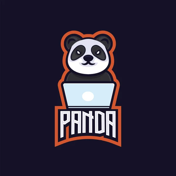 Panda Ilustração Vetorial Colorida —  Vetores de Stock