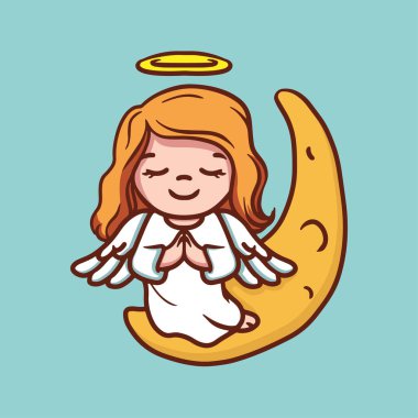 Noel Meleği, vektör illüstrasyonu 