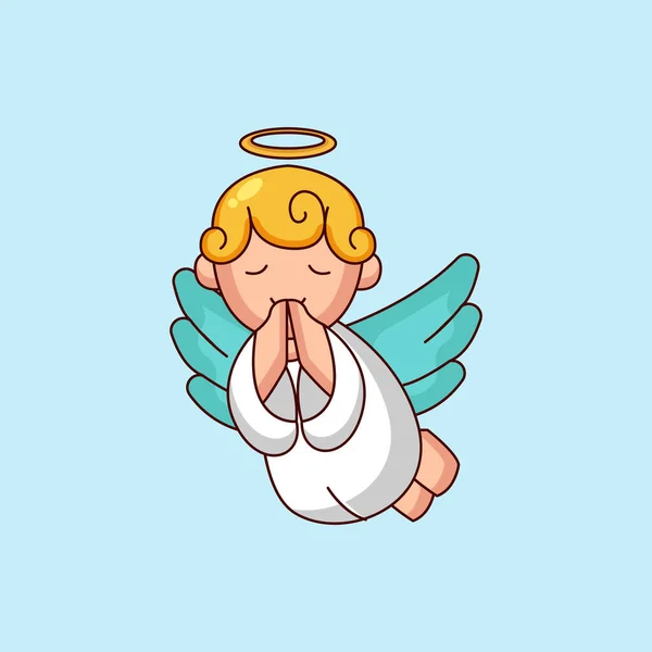 Christmas Angel Vector Illustration — 스톡 벡터