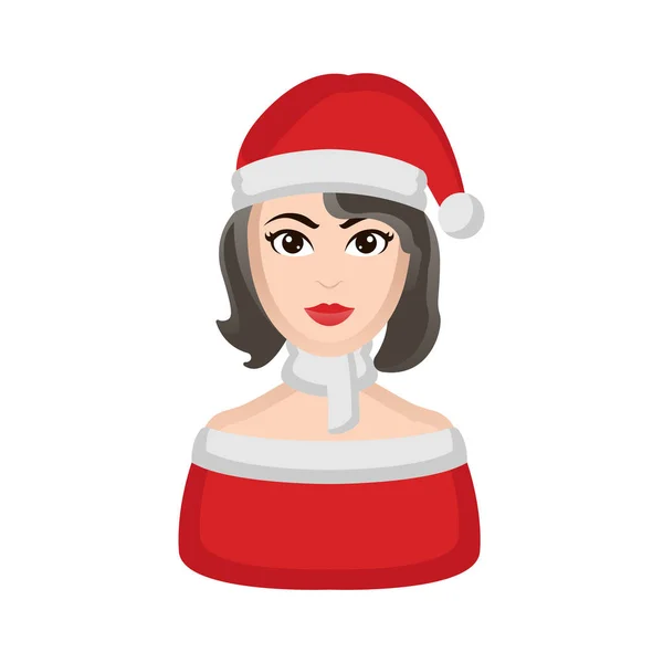 Mujer Navidad Ilustración Vectorial — Vector de stock