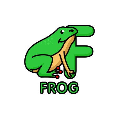 Alfabe hayvanı, vektör çizimi  