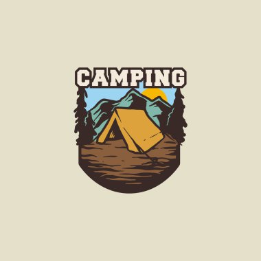 Macera logosu, vektör illüstrasyonu 