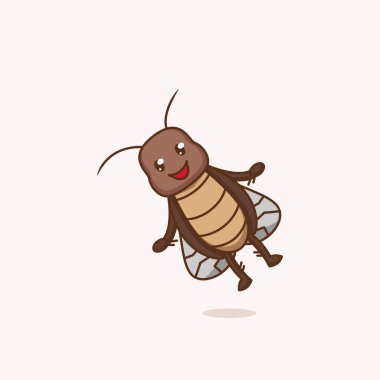 Hamamböceği simgesi, vektör çizimi 