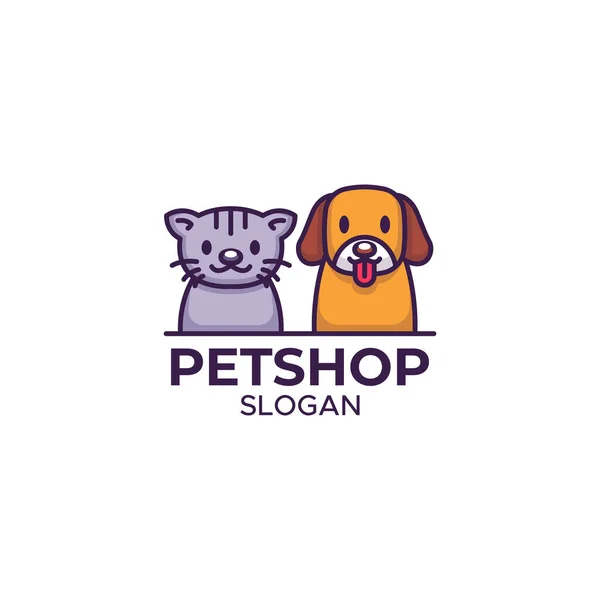 Logotipo Petshop Ilustração Vetorial — Vetor de Stock