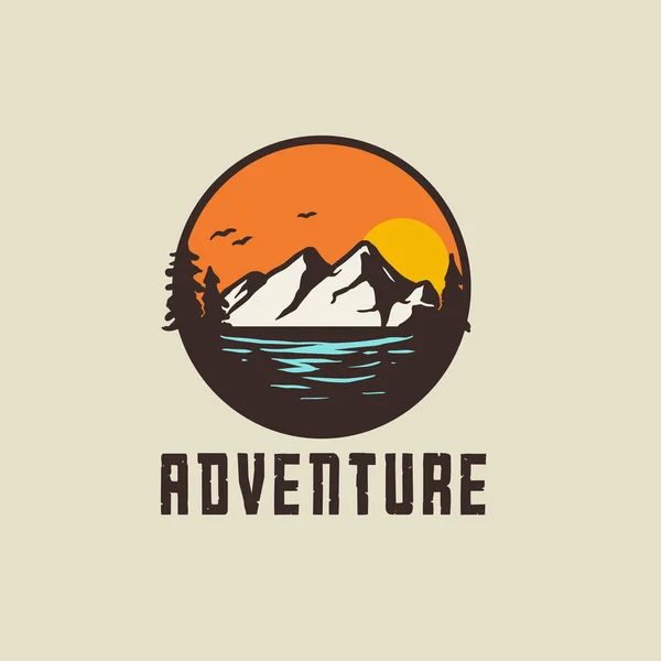 Adventure Logo Vector Illustration — 스톡 벡터
