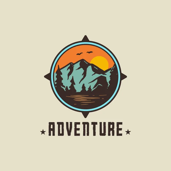 Adventure Logo Vector Illustration — 스톡 벡터