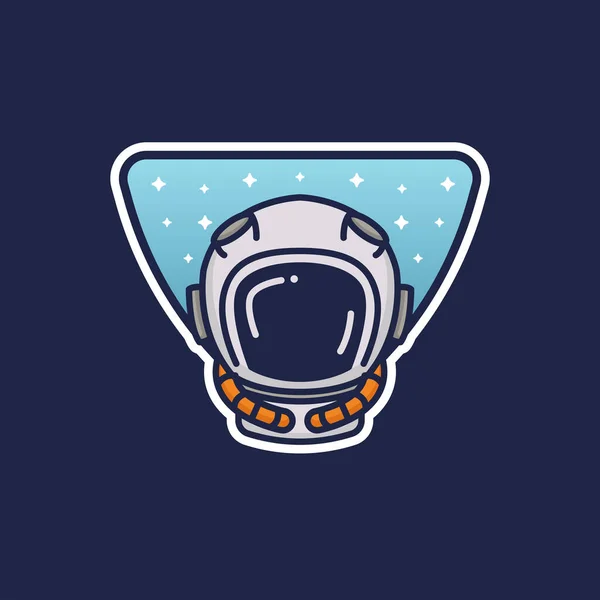 Emblema Espacial Ilustración Vectorial — Vector de stock