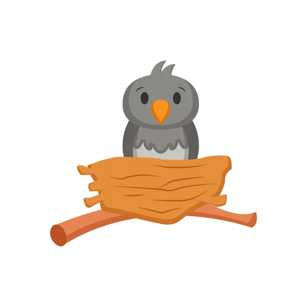 Owl Icon Vector Illustration — 스톡 벡터