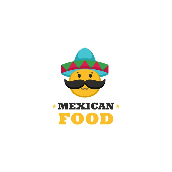 Logo Comida Mexicana Ilustración Vectorial — Vector de stock