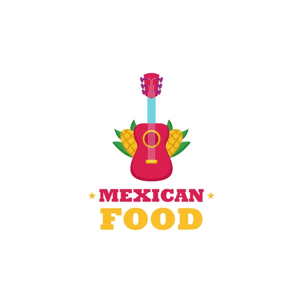 メキシコ料理のロゴベクトルイラスト — ストックベクタ