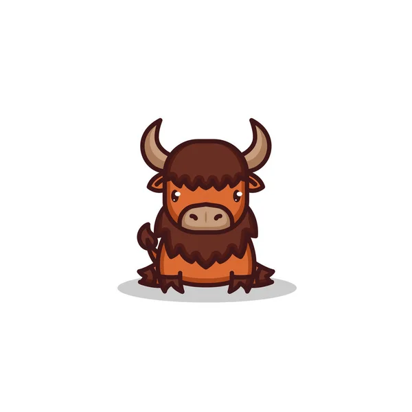 Cute Bison — 스톡 벡터