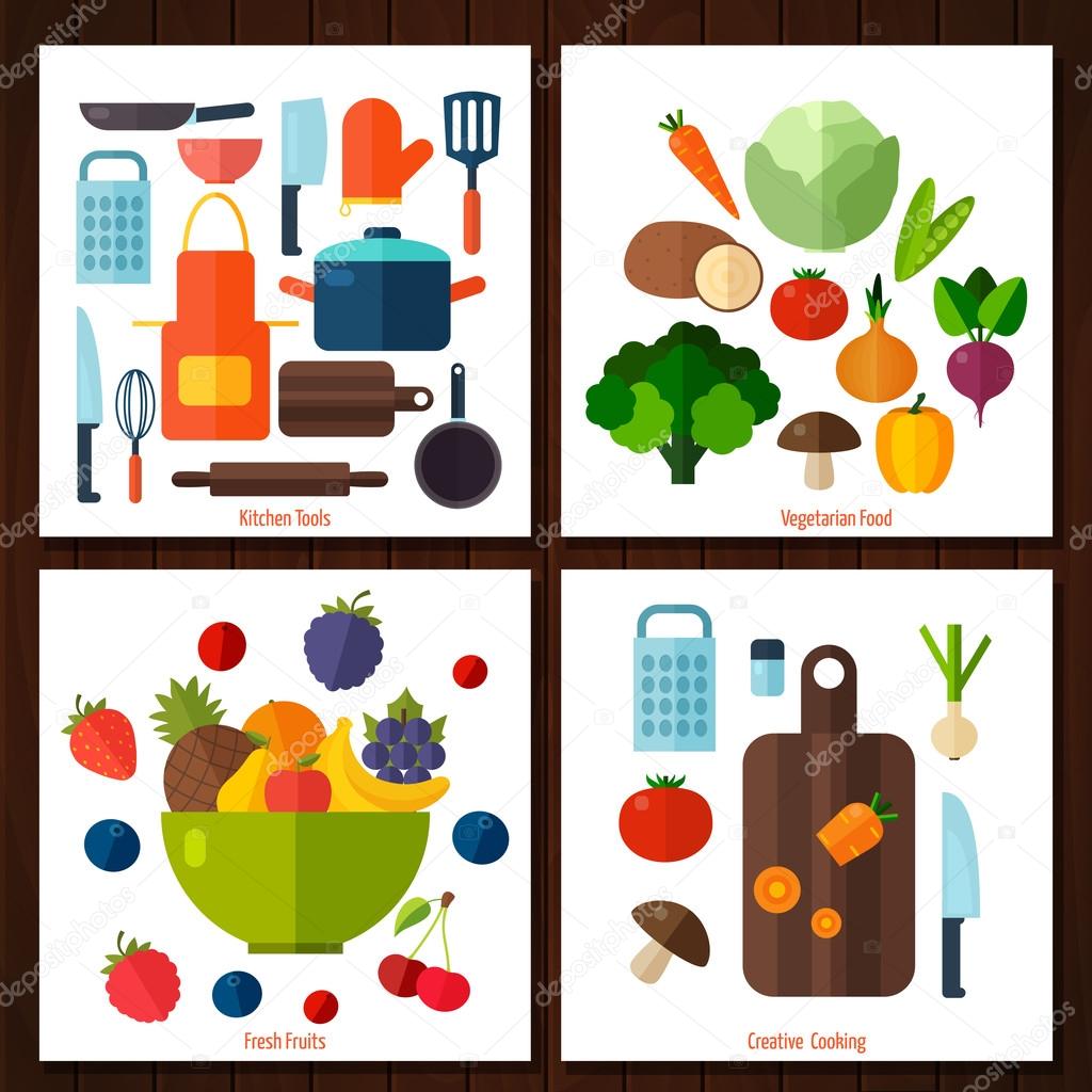 Fruits and vegetables background. 