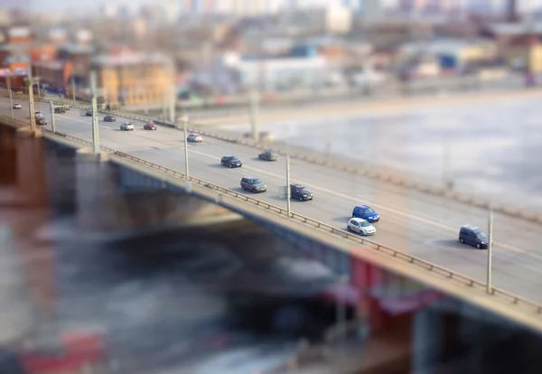 Cars Bridge — Stock Photo, Image