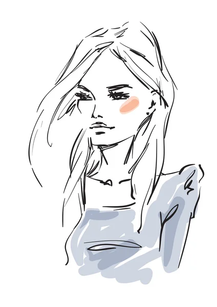 Genç güzel kadın.