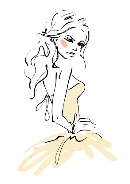 Genç güzel kadın.