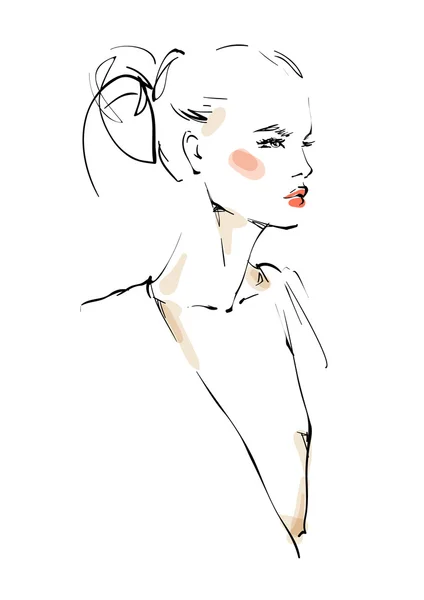 genç güzel kadın portresi