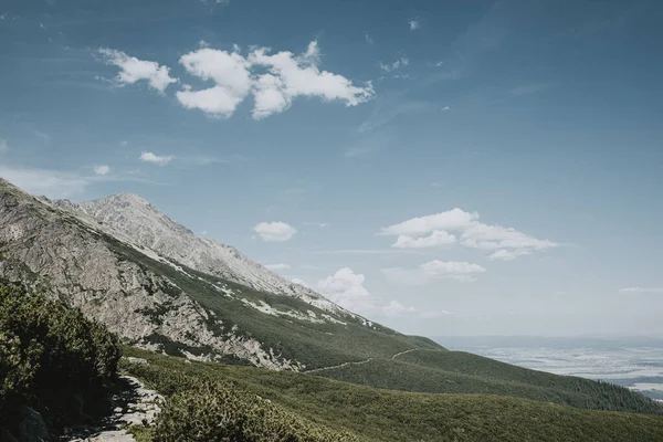Path Edge Tatra Mouintains Sunny Summer Day — Stock Photo, Image