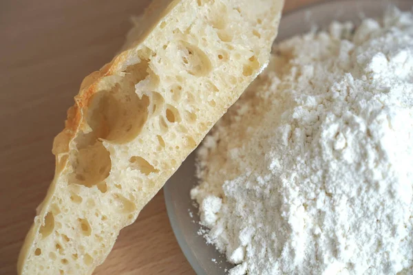 Piece Healthy Bread Made Spelt Non Gluten Flour — Stock Photo, Image