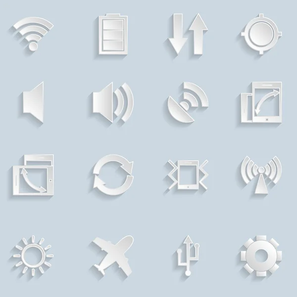 Kağıt hareket eden app simgeleri