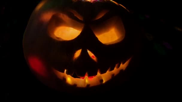 Zabawna Dynia Halloween Wakacje — Wideo stockowe