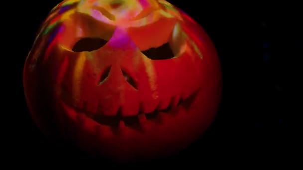 Lustiger Kürbis Halloween — Stockvideo