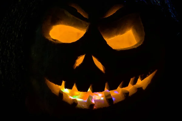 Забавная Тыква Хэллоуин — стоковое фото