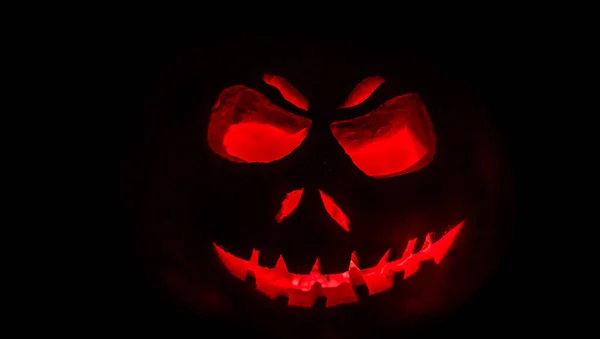 Jack Zucca Halloween Disegnato Con Luce — Foto Stock