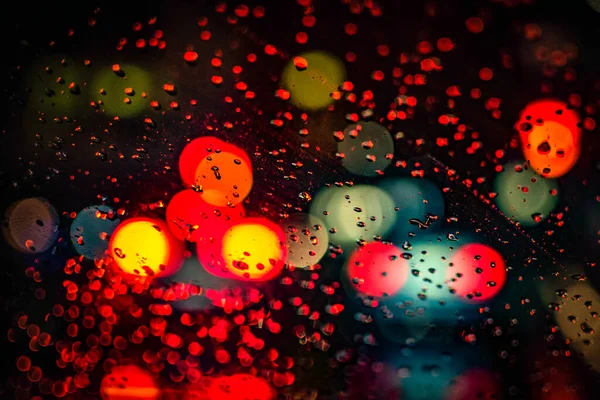 Landscape Titled Wet Bokeh — Stock Photo, Image