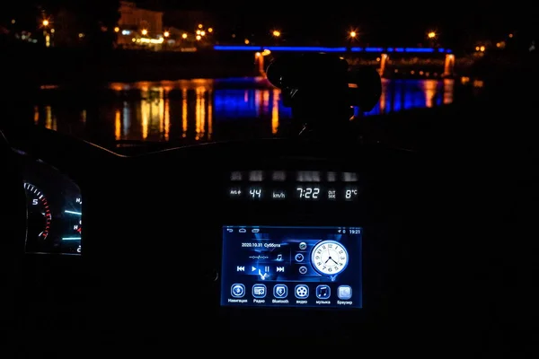 Paisaje Nocturno Desde Salón Suv —  Fotos de Stock