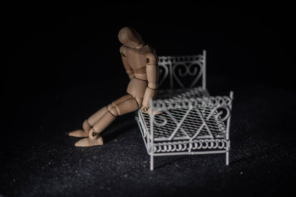 Metaphorical still life of the state of a person in despair