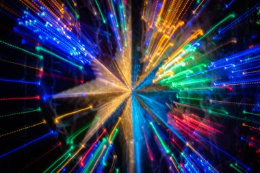 Noel ve Yeni Yıl için arka plan görevi gören grafiksel soyutlama