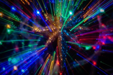 Noel ve Yeni Yıl için arka plan görevi gören grafiksel soyutlama