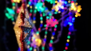 Noel ve Yeni Yıl için Noel dekoratif yıldızı