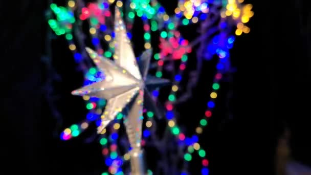 Étoile Décorative Noël Pour Noël Nouvel — Video