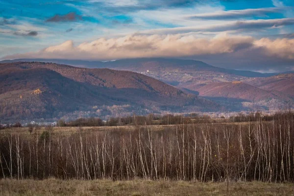 Herfstlandschap Het Platteland Van Karpaten — Stockfoto