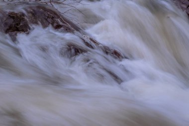 Karpat Dağları 'nda akan dağ nehri