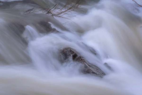 Потік Гірської Річки Карпатських Горах — стокове фото
