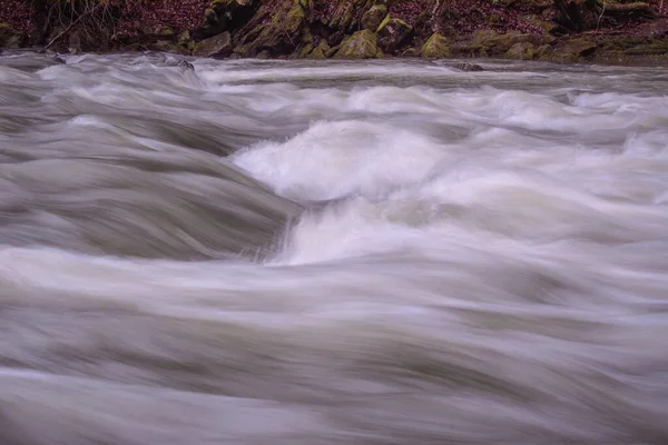 Полноводная Горная Река Карпатах — стоковое фото