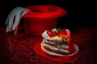 Sevgililer Günü kutlaması için pasta