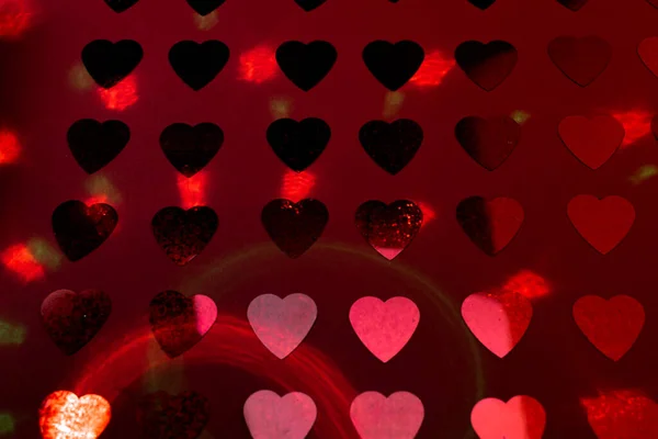 Barevné Abstraktní Pozadí Srdcem — Stock fotografie