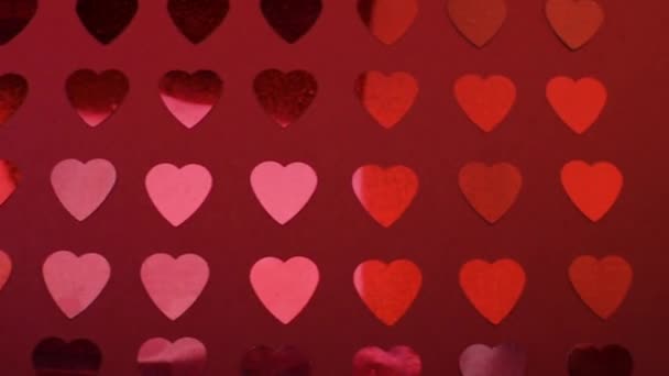 Fundo Abstrato Colorido Com Corações — Vídeo de Stock